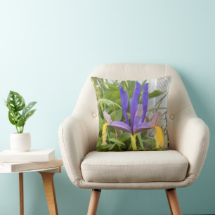 Cojín Decorativo Flor de lirio morado Foto de jardín de naturaleza