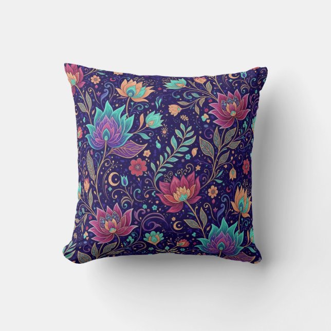 Cojín Decorativo Flor de Loto Celestial (Anverso)
