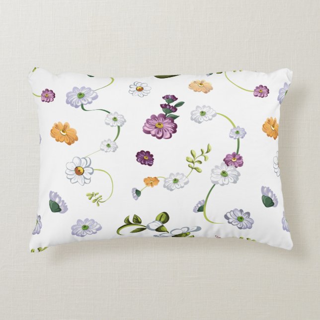 Cojín Decorativo Flor de margarita 2 (Anverso)