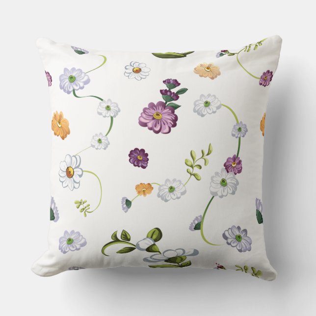 Cojín Decorativo Flor de margarita 2 (Anverso)