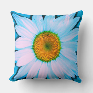 Cojín Decorativo Flor de margarita con mantas blancas