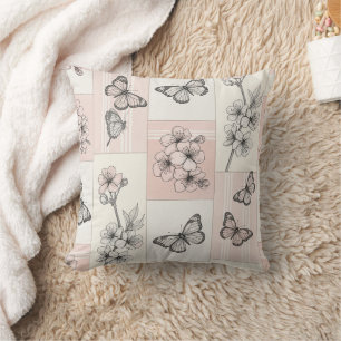 Cojín Decorativo Flor de Mariposa Elegante (5)