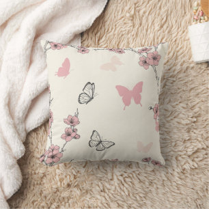 Cojín Decorativo Flor de Mariposa Elegante (6)