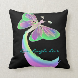 Cojín Decorativo Flor de mariposa en negro por: Mendi