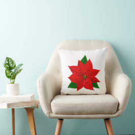 Cojín Decorativo Flor de Nochebuena