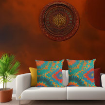 flor de oro rojo naranja azul turquesa de estilo m