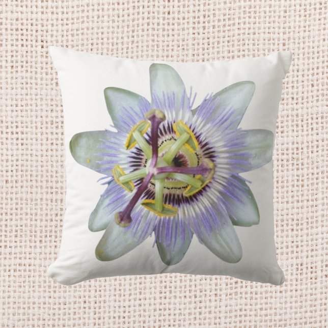 Cojín Decorativo Flor de pasión (Passion flower throw pillow)