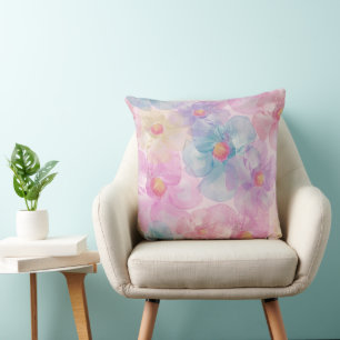 Cojín Decorativo Flor de Pétalo Pastel