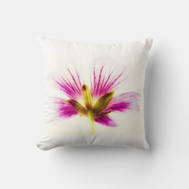 Cojín Decorativo Flor de pluma rosa (Anverso)