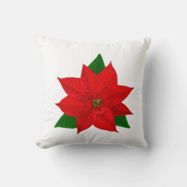 Cojín Decorativo Flor de Poinsettia