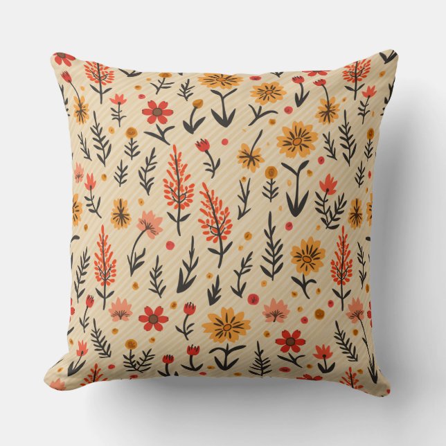 Cojín Decorativo Flor de primavera (Anverso)