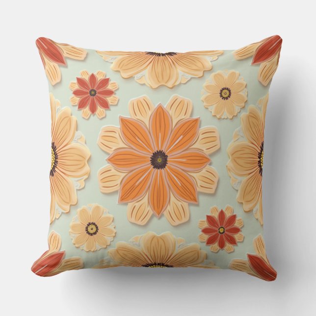 Cojín Decorativo Flor de primavera (Anverso)