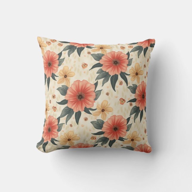 Cojín Decorativo Flor de primavera (Anverso)