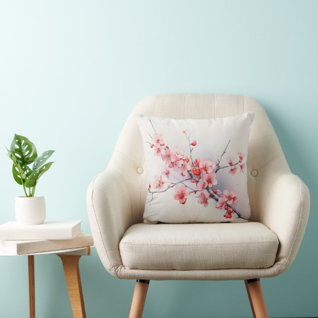 Cojín Decorativo Flor de primavera floreciente (Silla)