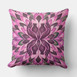 Cojín Decorativo Flor de Prisma Rosa