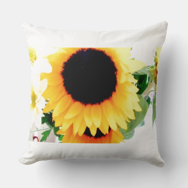Cojín Decorativo Flor de sol (Anverso)
