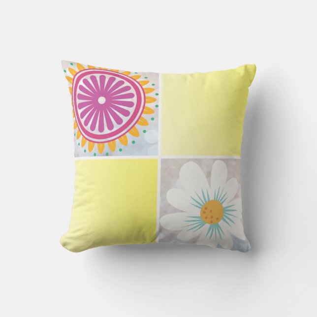 Cojín Decorativo Flor de sol (Anverso)