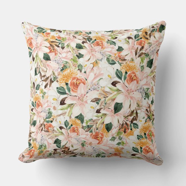 Cojín Decorativo Flor de trompeta (Anverso)