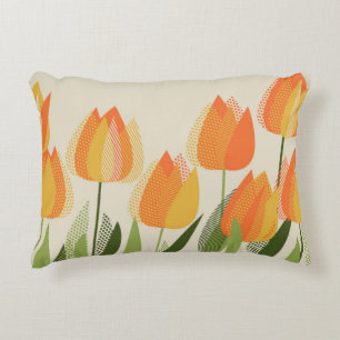 Cojín Decorativo Flor de tulipán amarillo