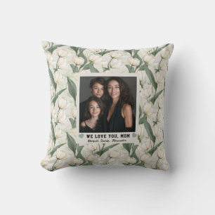 Cojín Decorativo Flor de Tulipán Cumpleaños de Mamá Foto Jardín Ins