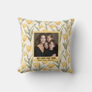 Cojín Decorativo Flor de Tulipán Cumpleaños Nueva Mamá Mama Occiden