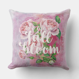 Cojín Decorativo Flor de verano en la vida diciendo bello