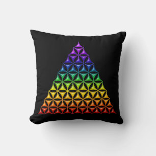 Cojín Decorativo Flor de vida / Blume des Lebens - piramide chakra