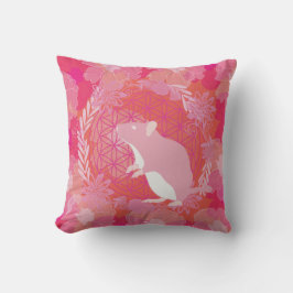 Cojín Decorativo Flor de vida del ratón