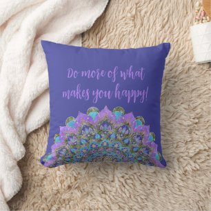 Cojín Decorativo Flor De Vida - Mandala Estilo India 2