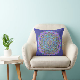 Cojín Decorativo Flor De Vida - Mandala Estilo India 2