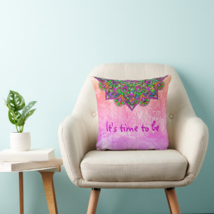 Cojín Decorativo Flor de vida - Mandala india 1