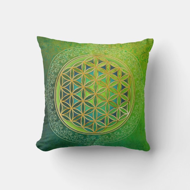 Cojín Decorativo Flor de vida - Ornamento II (Anverso)