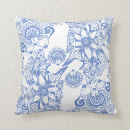 Cojín Decorativo Flor del bígaro del poder