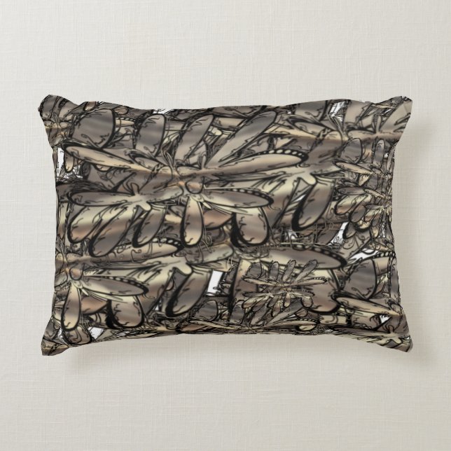 Cojín Decorativo Flor dorada (Anverso)