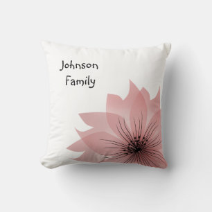 Cojín Decorativo Flor elegante rosa
