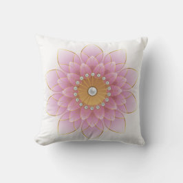 Cojín Decorativo Flor floral rosa elegante