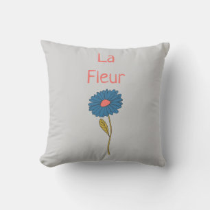 Cojín Decorativo Flor floral simple La Fleur
