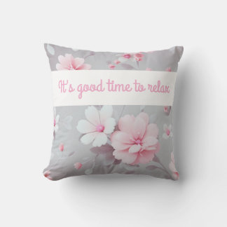 Cojín Decorativo Flor gris