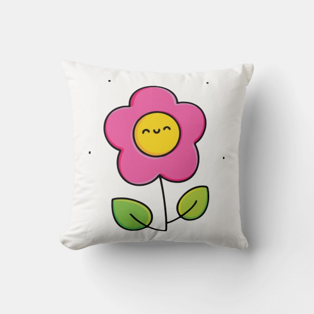 Cojín Decorativo Flor hermosa (Anverso)