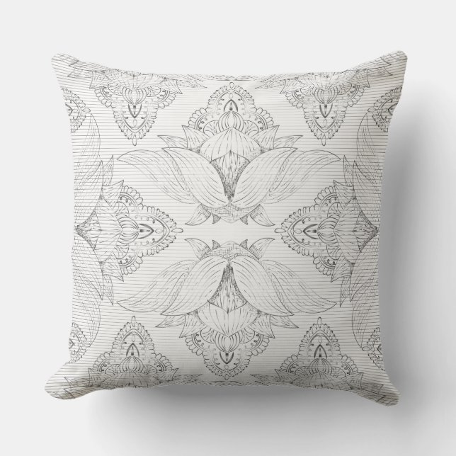 Cojín Decorativo Flor Mandala 3 (Anverso)
