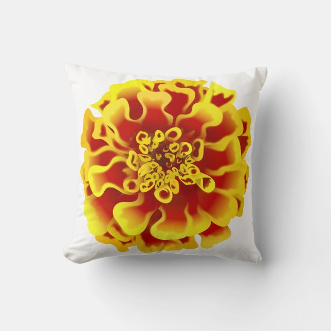 Cojín Decorativo Flor Marigold (Anverso)