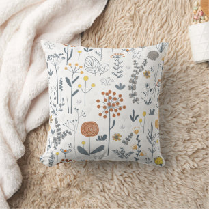 Cojín Decorativo Flor moderna minimalista