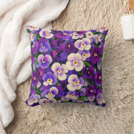 Cojín Decorativo Flor morada de panza