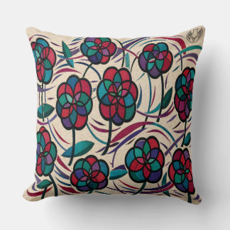 Cojín Decorativo Flor Mosaico