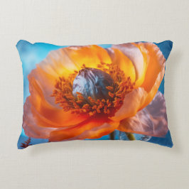 Cojín Decorativo Flor naranja