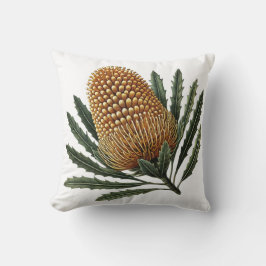 Cojín Decorativo Flor nativa australiana botánica Golden Banksia