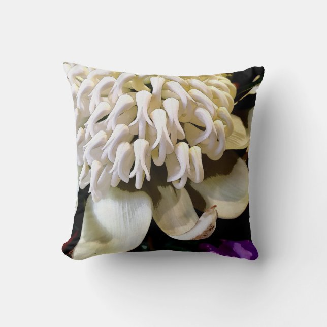 Cojín Decorativo Flor nativa australiana n° 4. (Anverso)