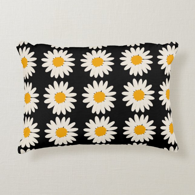 Cojín Decorativo Flor negra (Anverso)