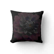 Flor negra floral moderna de la dalia