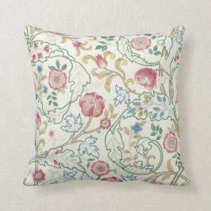 Cojín Decorativo Flor, patrón floral, William Morris